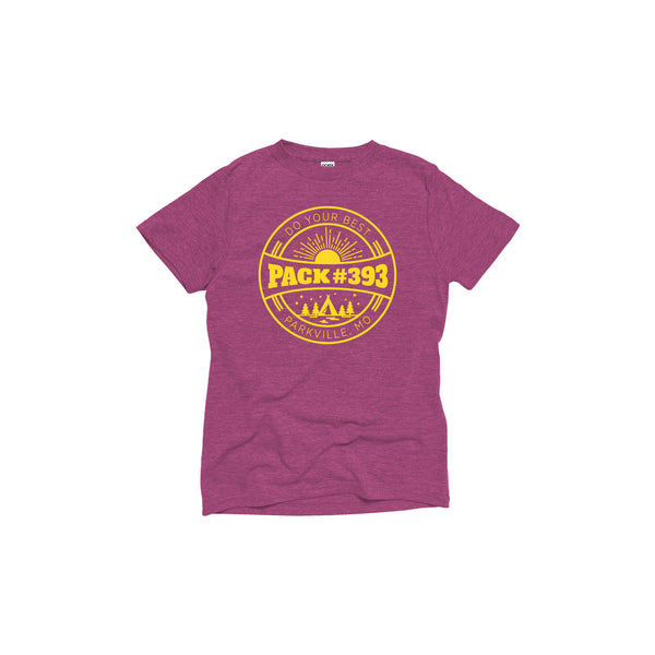 Cub Scout Pack #393 - Youth Berry Short Sleeve Tee